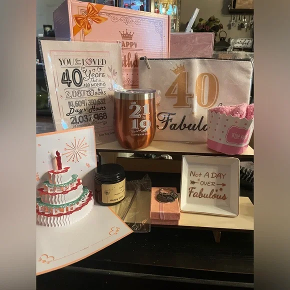 Happy 40, 50, 60, and 70th Birthday Box - Picture 1 of 14
